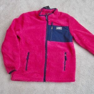 EDDIE BAUER Kids Chilali Sherpa Fleece Jacket Magenta Pink Size Large